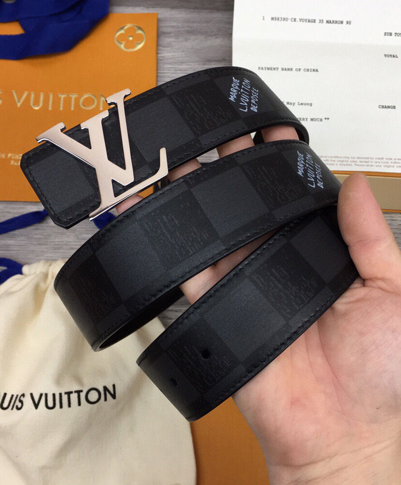 Louis Vuitton Belt LV Initials 40mm Reversible Belt Black