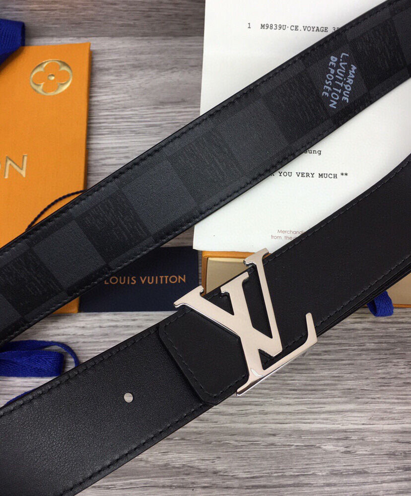 Louis Vuitton Belt LV Initials 40mm Reversible Belt Black