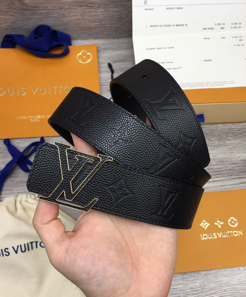 Louis Vuitton Belt Lvxnba LV Initiales 40mm Reversible Belt Black