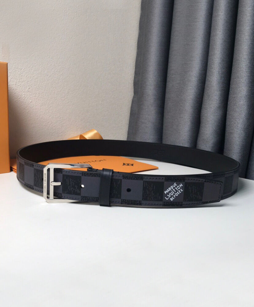 Louis Vuitton Belt Architect 35mm Belt Black