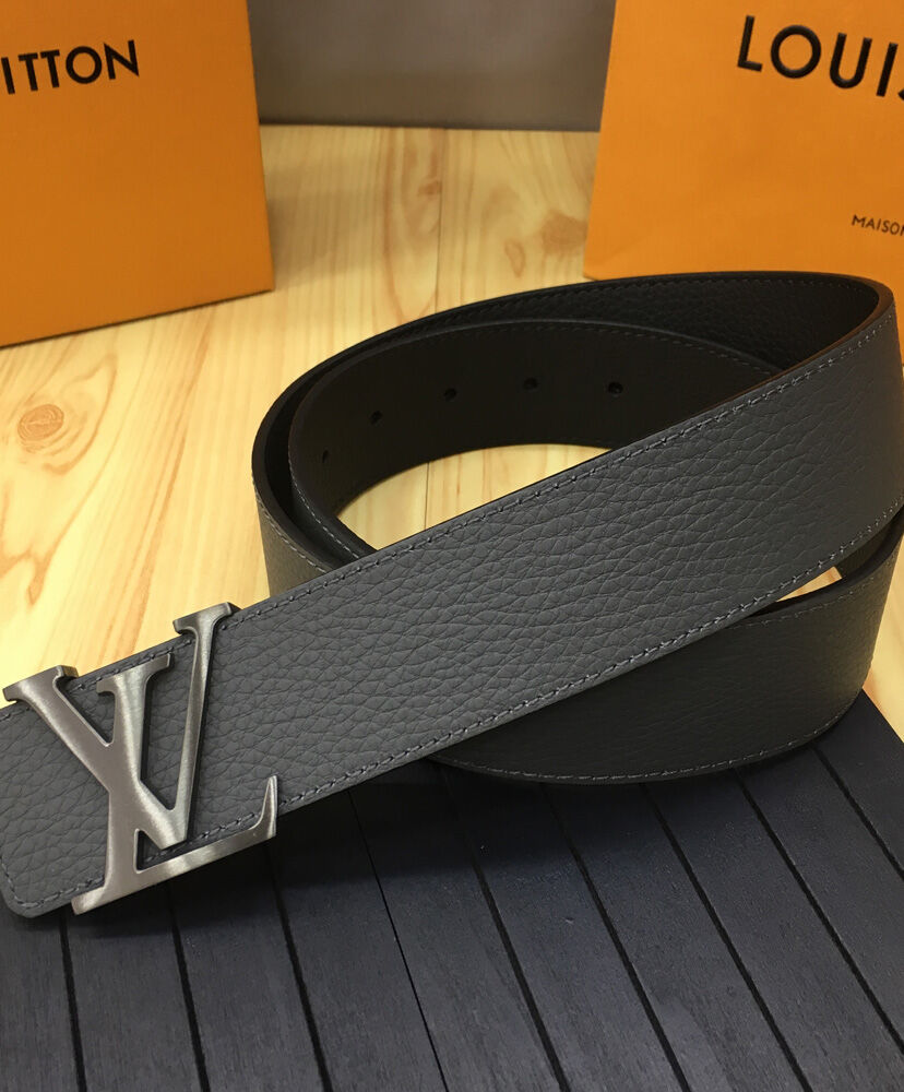 Louis Vuitton Belt LV Initiales Reversible Dark Gray