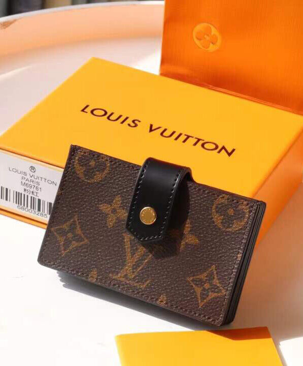 Louis Vuitton Wallet Card Holder M69761 M80878 Black