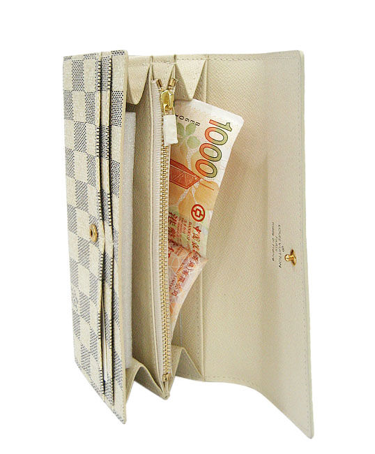 Louis Vuitton Wallet Damier Wallet N61735 White