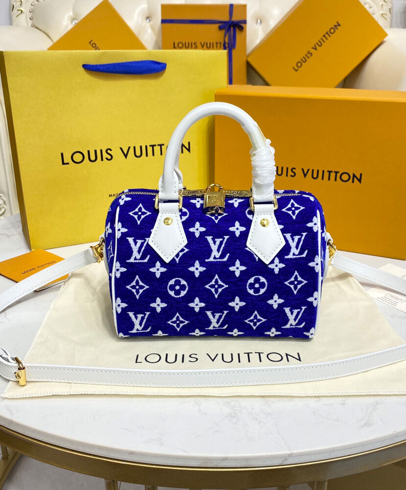 Louis Vuitton Speedy Bandouliere 20 M20751 Blue