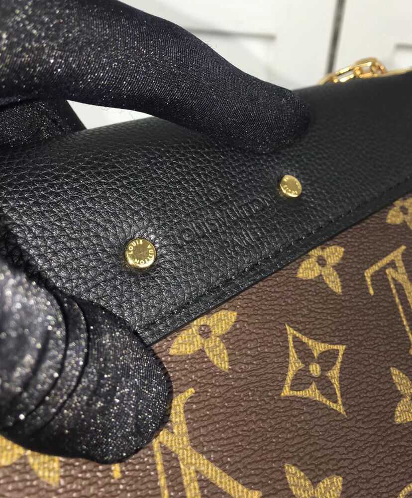 Louis Vuitton Monogram Canvas Pallas Chain Havane M41201 Black