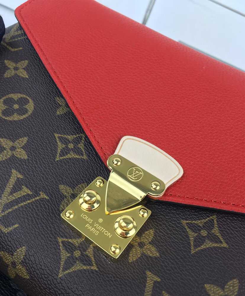 Louis Vuitton Monogram Canvas Pallas Chain Havane M41201 Red