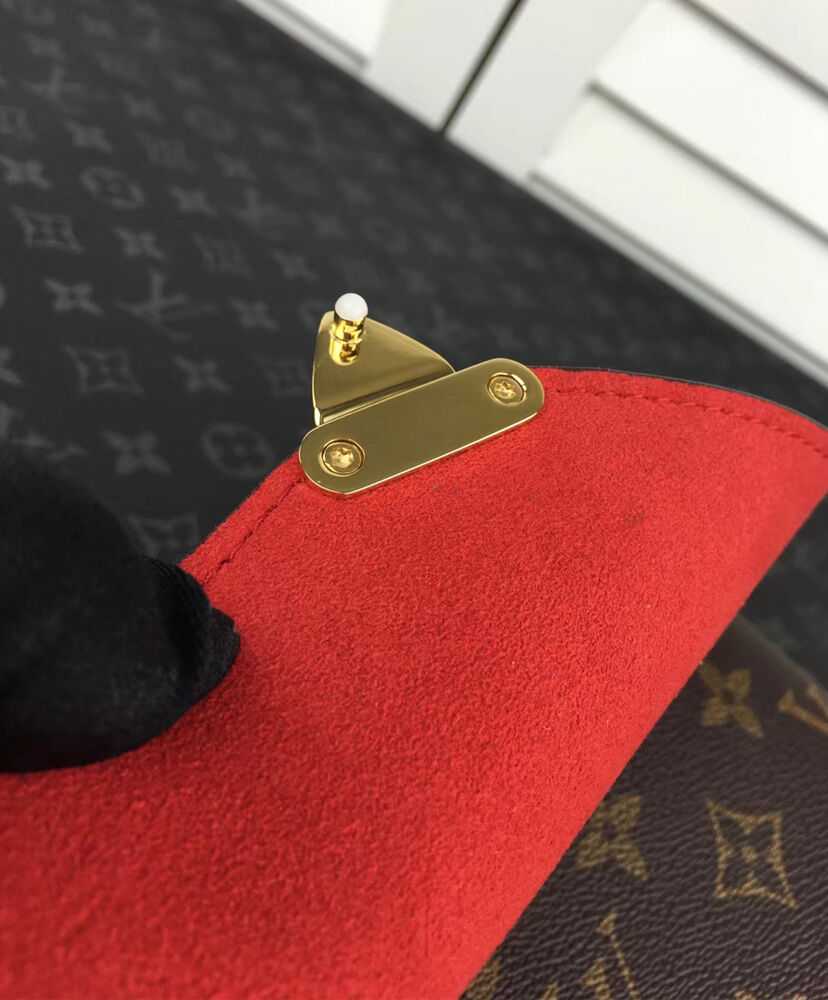 Louis Vuitton Monogram Canvas Pallas Chain Havane M41201 Red