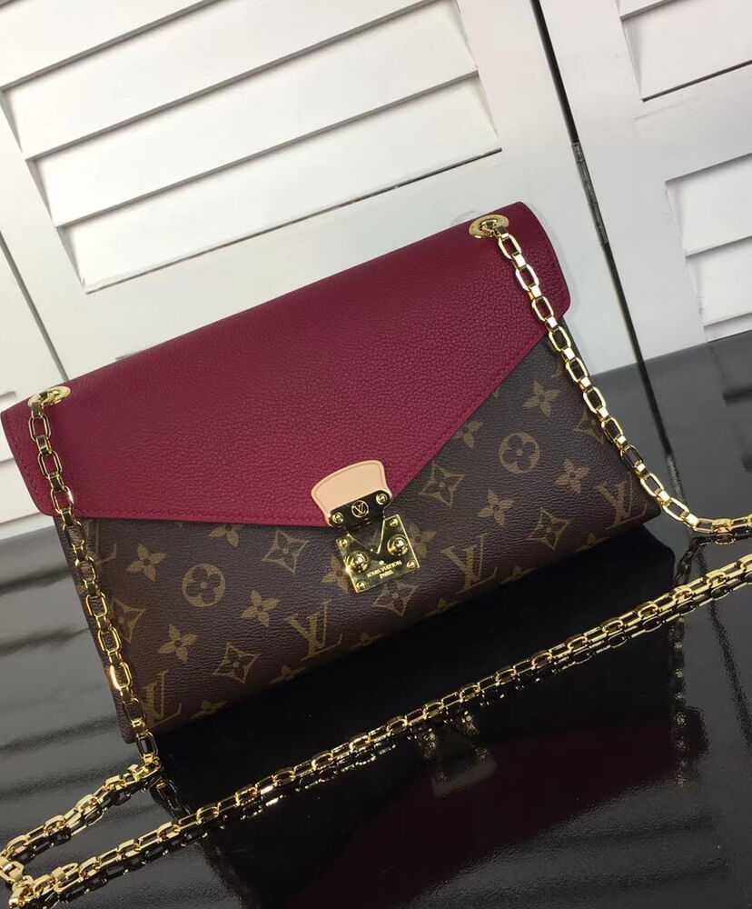 Louis Vuitton Monogram Canvas Pallas Chain Havane M41201 Mauve