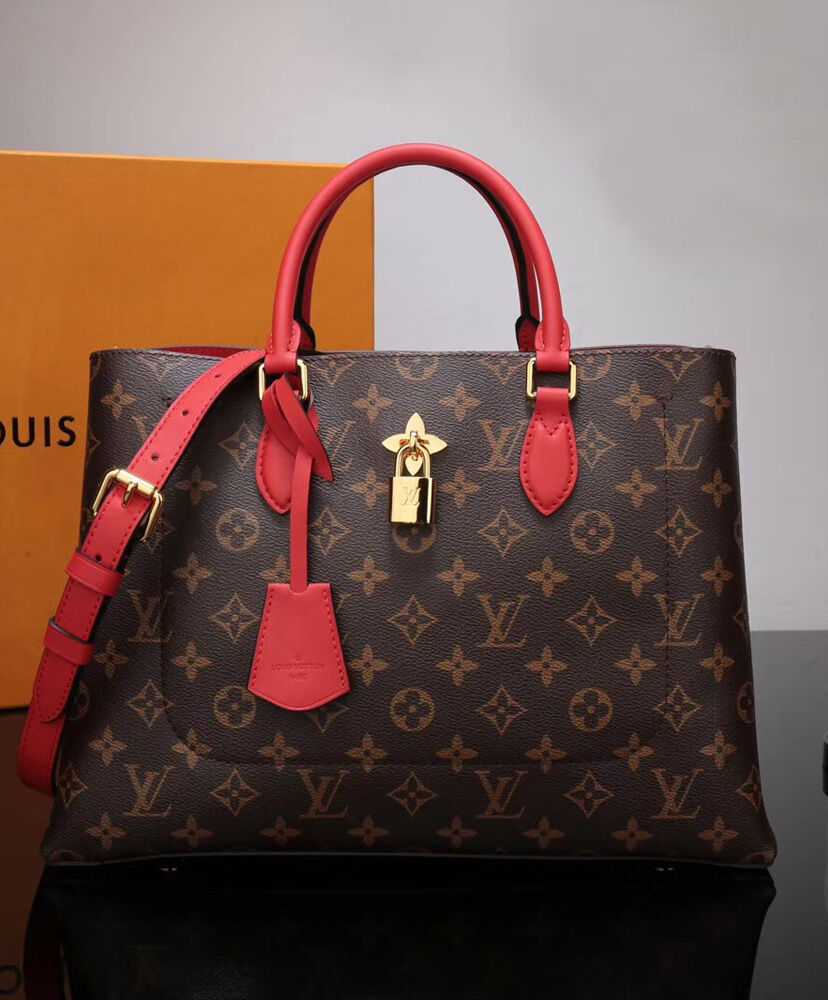 Louis Vuitton Flower Tote M43550 M43553 Red