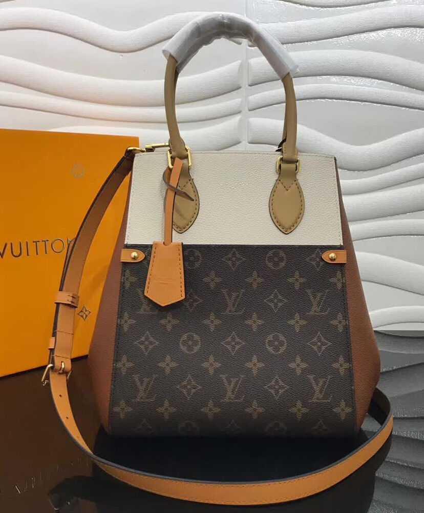 Louis Vuitton Fold Tote MM M45376 M45409 Cream