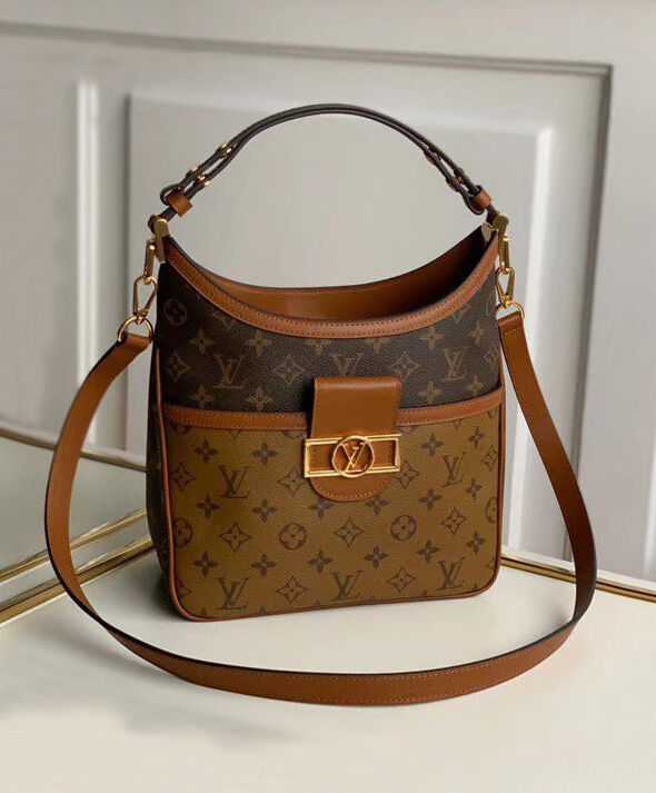 Louis Vuitton Hobo Dauphine PM M45194 Brown