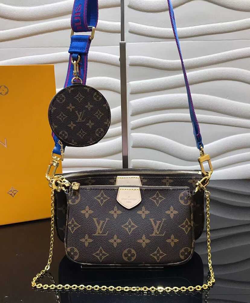 Louis Vuitton Multi Pochette Accessoires M44813 Blue