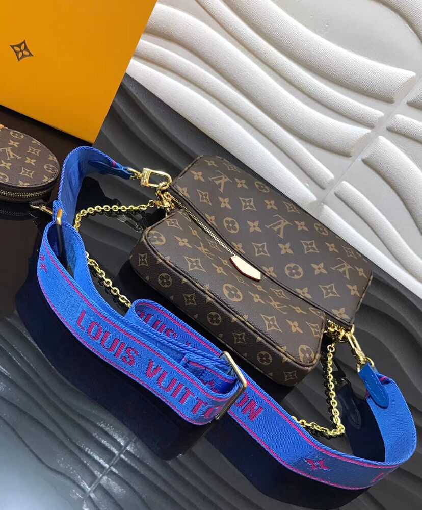 Louis Vuitton Multi Pochette Accessoires M44813 Blue