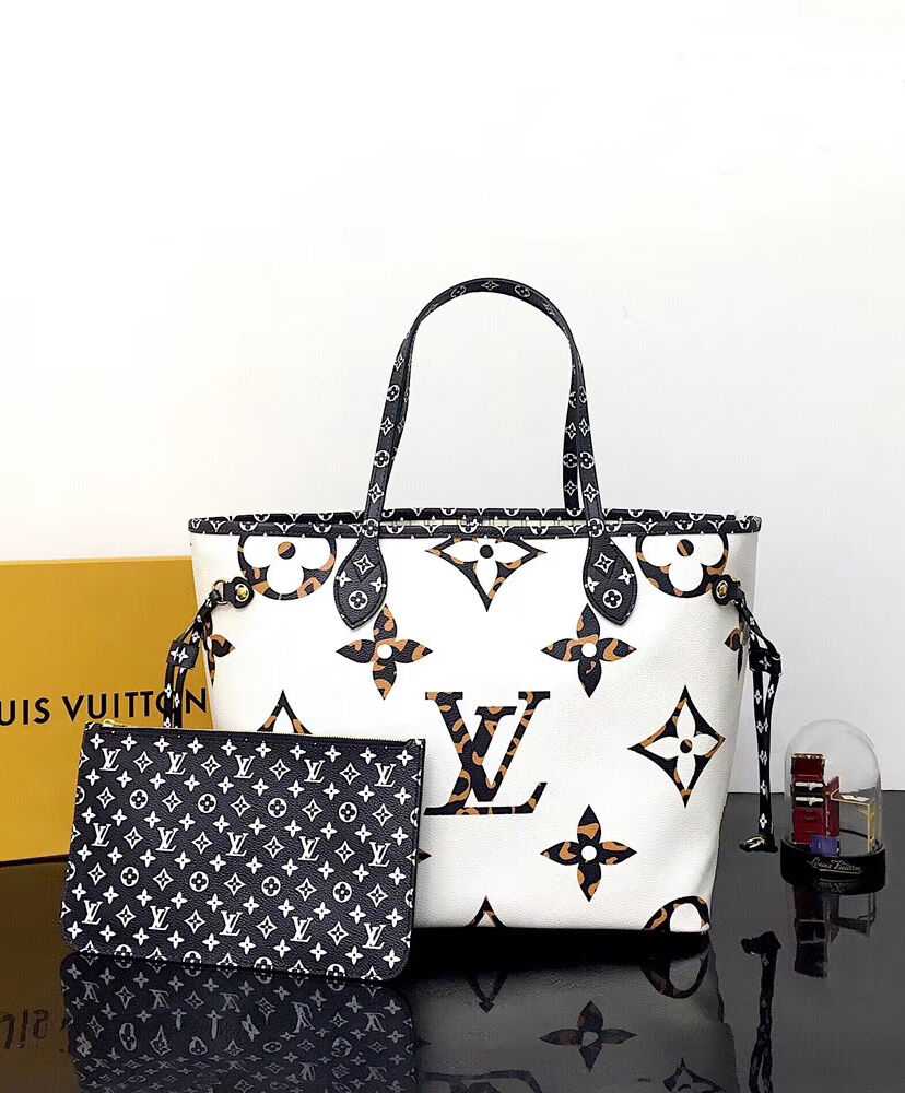 Louis Vuitton Neverfull MM M44676 M44716 Cream