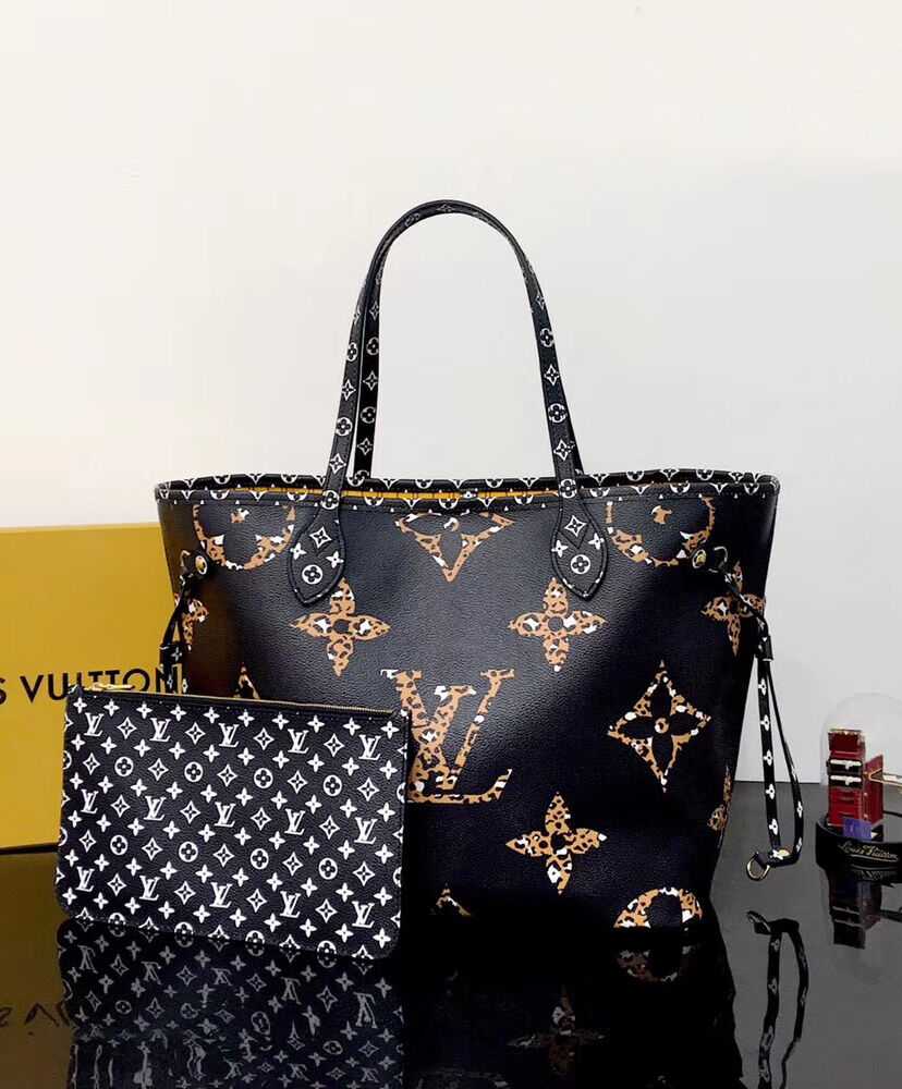 Louis Vuitton Neverfull MM M44676 M44716 Black