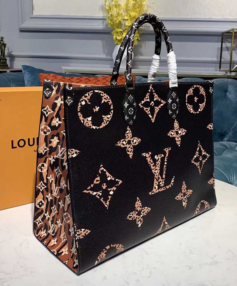 Louis Vuitton Onthego Tote Bag M44674 M44675 Black