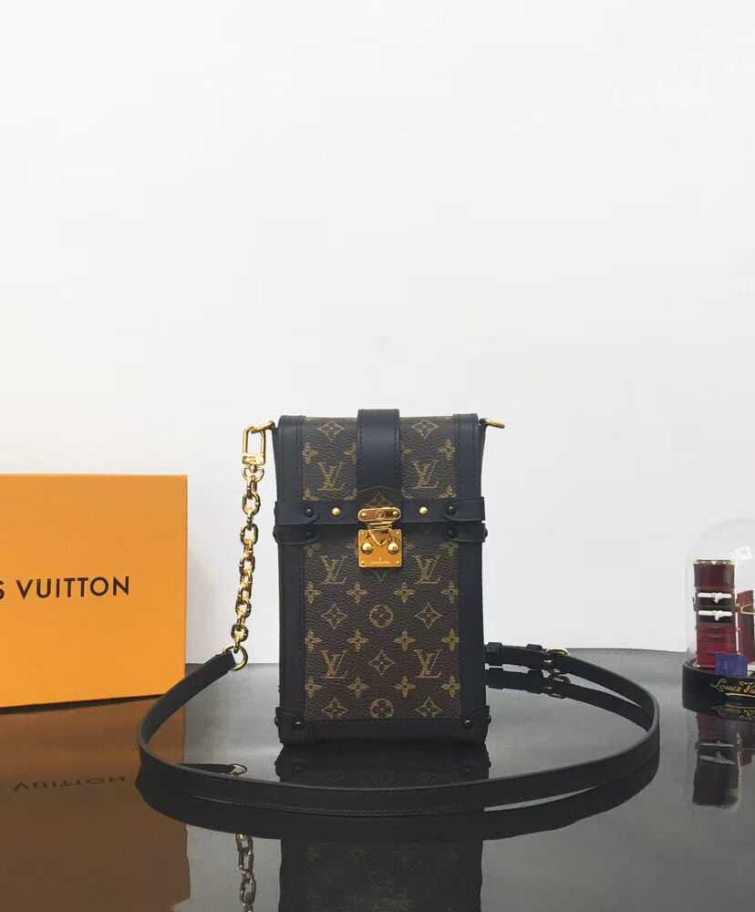 Louis Vuitton Pochette Trunk Verticale M63913 Brown