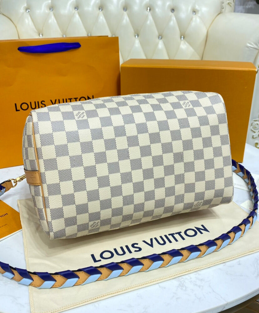 Louis Vuitton Speedy Bandouliere 30 N50054 White