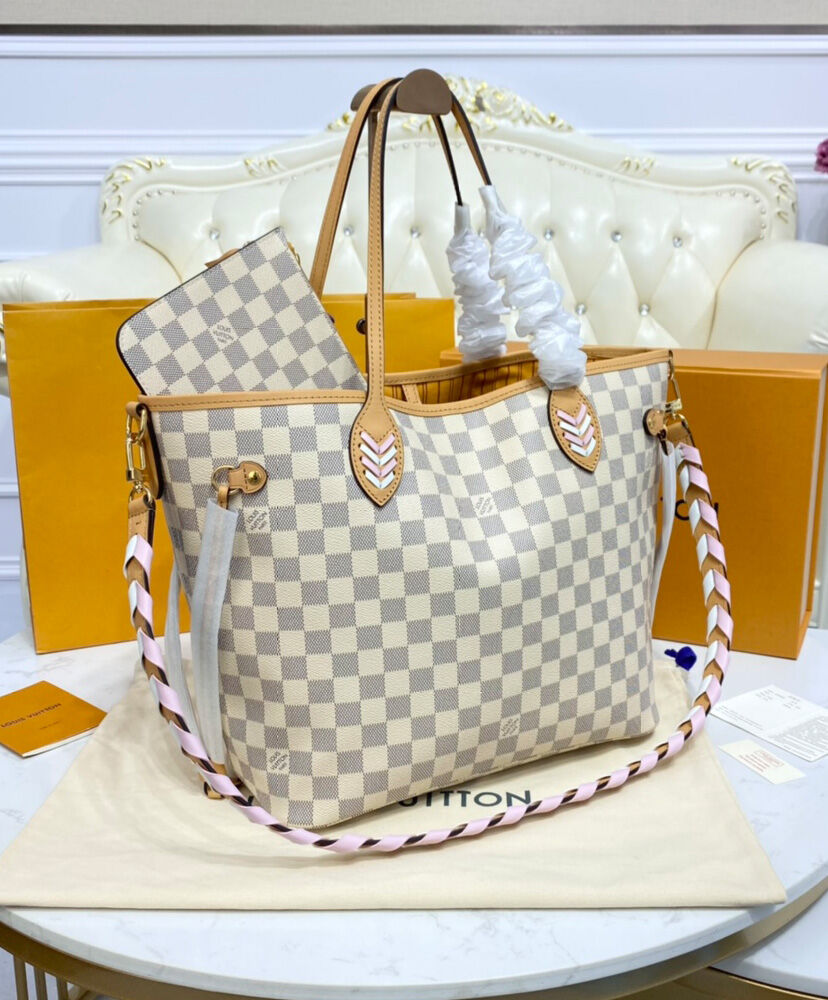 Louis Vuitton Neverfull MM N50047 White