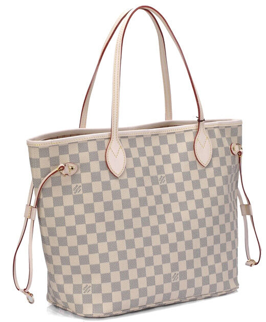 Louis Vuitton damier azur canvas neverfull MM N51107 White