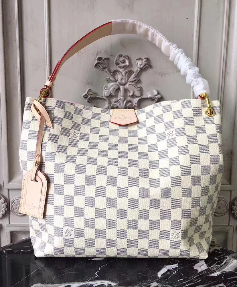 Louis Vuitton Graceful MM N42232 White