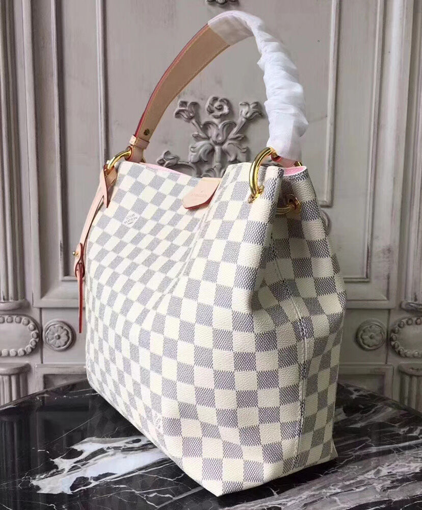 Louis Vuitton Graceful MM N42232 White