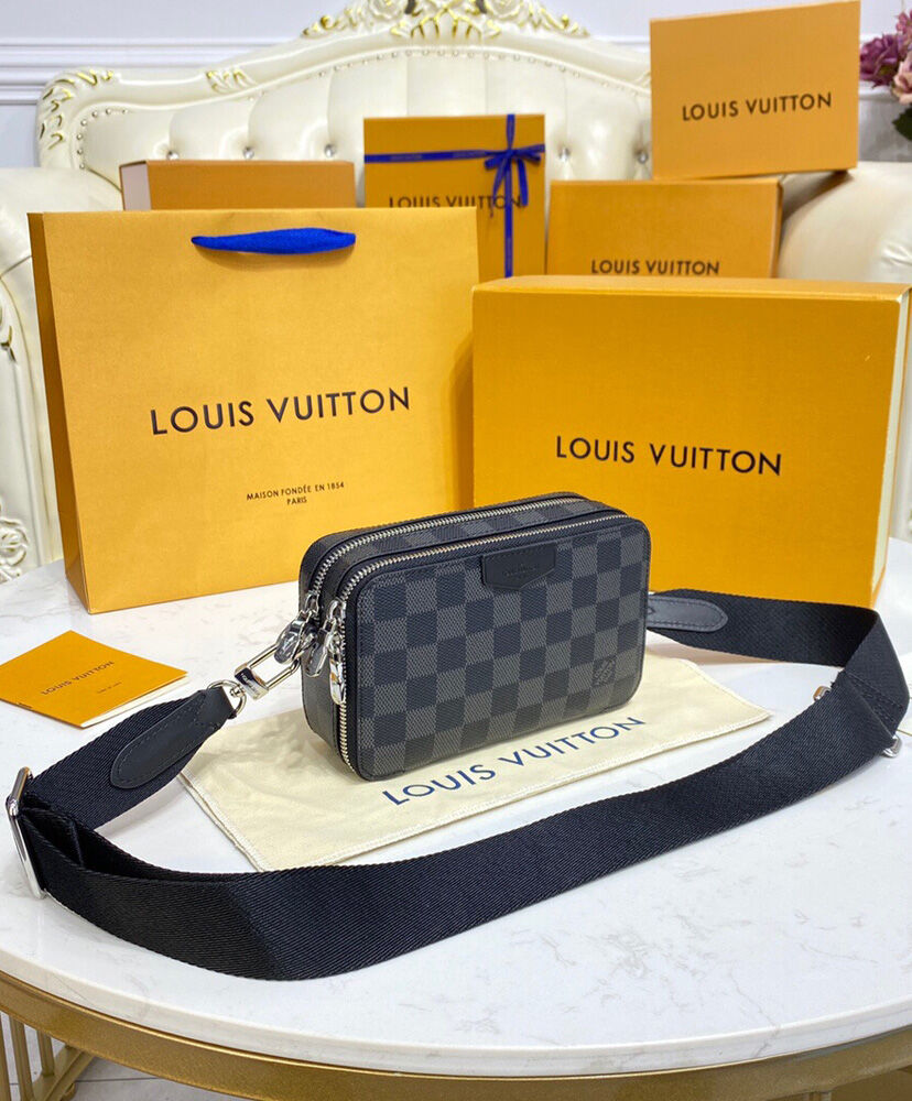 Louis Vuitton Alpha Wearable Wallet N60418 Black