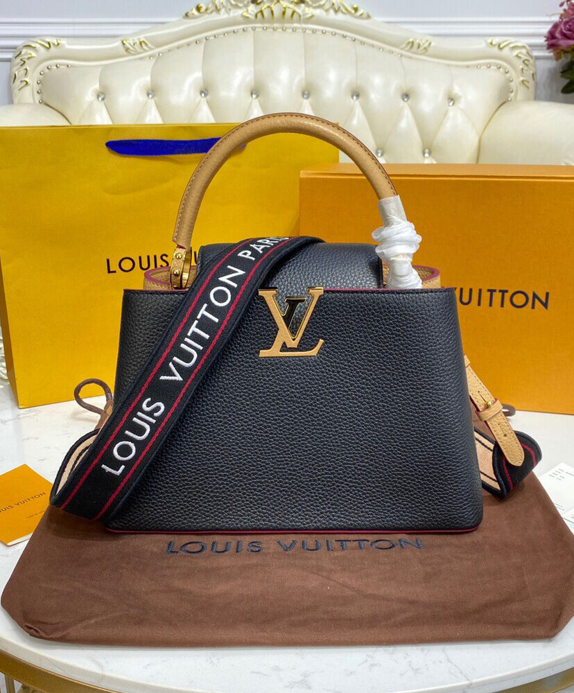 Louis Vuitton Capucines MM M58608 M58610 Black