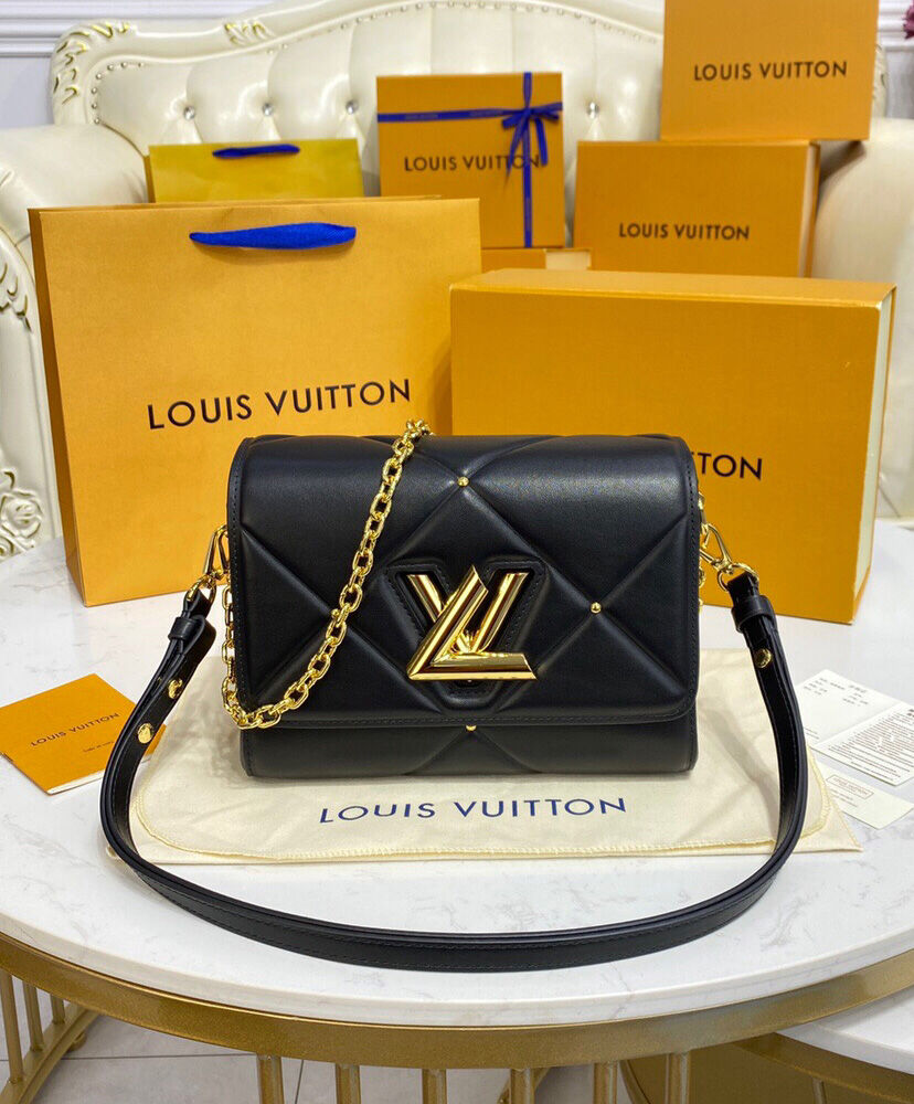 Louis Vuitton Twist MM M59029 M59031 Black