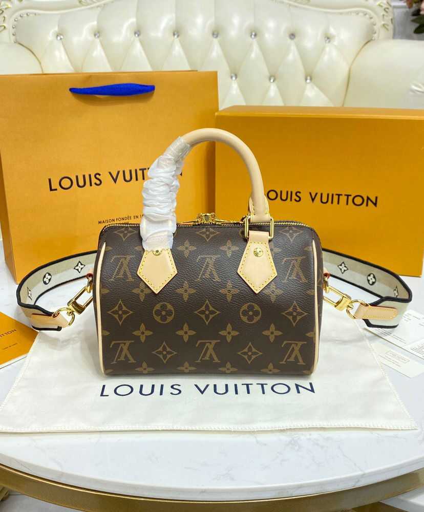 Louis Vuitton Speedy Bandouliere 20 M45948 M45957 Cream