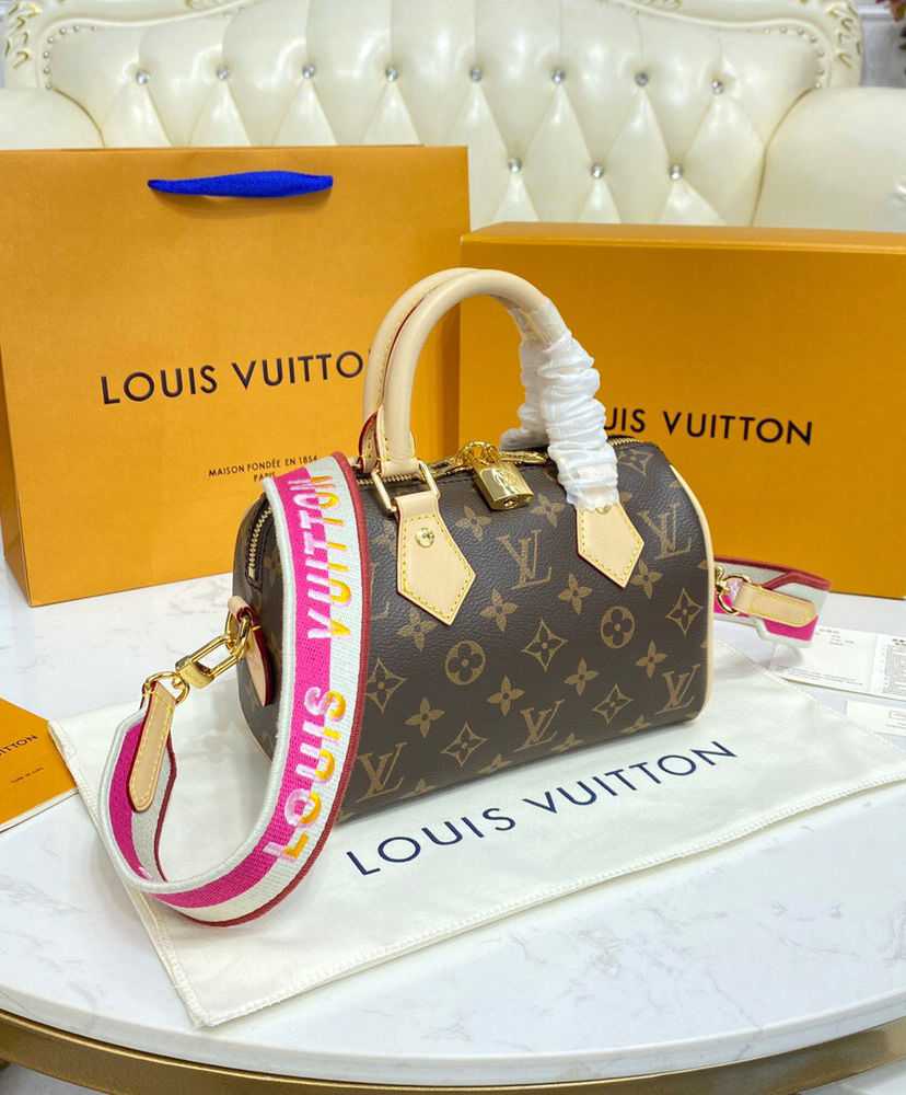 Louis Vuitton Speedy Bandouliere 20 M45948 M45957 Peachblow