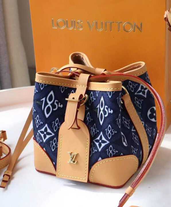 Louis Vuitton Noe Purse Bucket Bag M57447 Blue