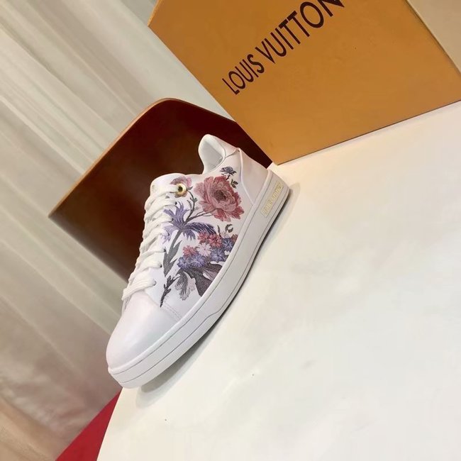 Louis Vuitton Outlet Ace embroidered sneaker LV889SY white