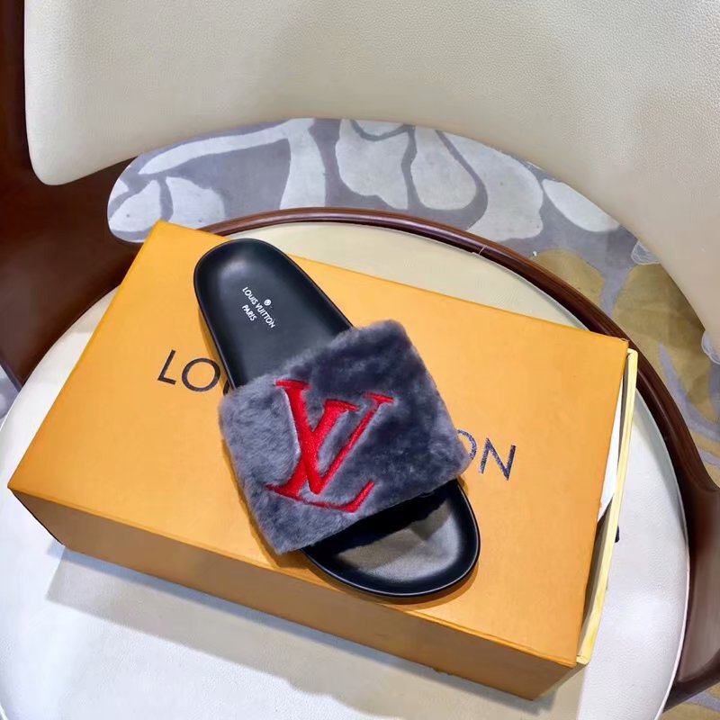 Louis Vuitton Outlet DIGITAL EXCLUSIVE BOM DIA FLAT MULE 1A4G98 grey