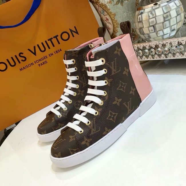 Louis Vuitton Outlet DIGITAL EXCLUSIVE HEART SNEAKER BOOT LV902SY pink