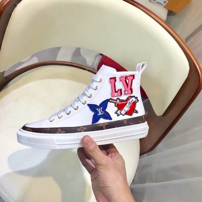 Louis Vuitton Outlet DIGITAL EXCLUSIVE LV WHITE HEART SNEAKER BOOT LV891SY