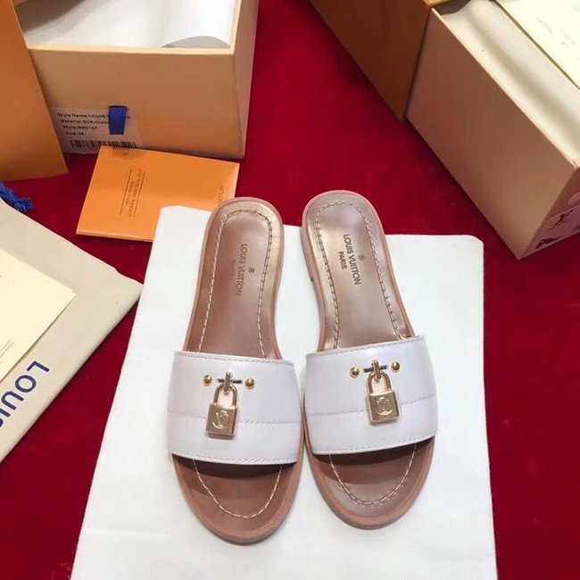 Louis Vuitton Outlet lady slippers LV884LD white